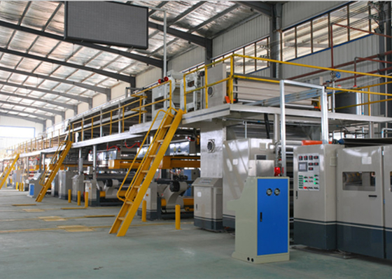 China Máquina automática do cartão ondulado de 5 camadas que forma a linha de produção fornecedor