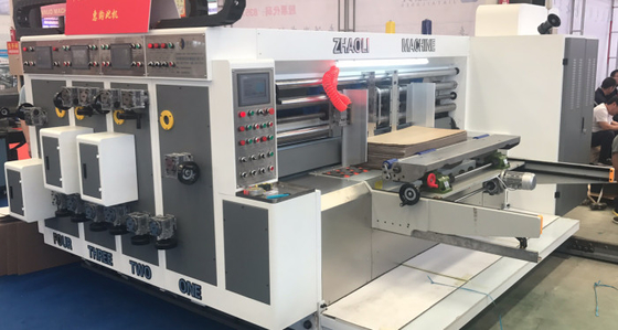 China Máquina ondulada cortando da caixa da impressão de Flexo completamente automaticamente fornecedor